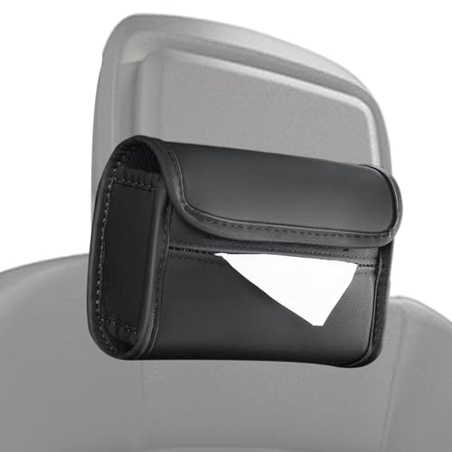 Auto Tissue Box, Auto Serviettenhalter | PU Lederauto Rücksitz Serviette Hülle - Rechteck -Papierhandtuchspender für Aufbewahrung und Organisation