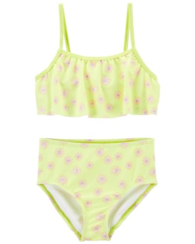 Carter's Mädchen 2-teiliger Rashguard, Limette, 8 Jahre