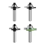 Fräser für Oberfräse Scheibennutfräser Fräer für OberfräSe 8mm Schaft 4 Stück 2 Mm,3 Mm,4 Mm,5 Mm Mit Kugellagern Werkzeuge für Die Holzbearbeitung, BündigfräSer für Den Holzzuschnitt
