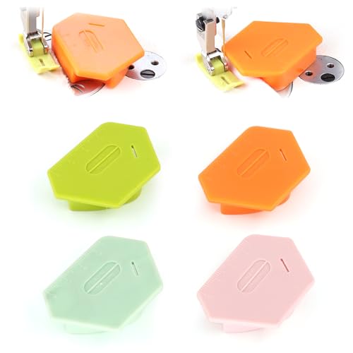 Zasjon 4 Stück Magnetische Nahtführung für Nähmaschinen, Abnehmbare Magnetic Seam Guide mit Skala, Multifunktionale Magnetischer Nahtführer Nähzubehör für Präzises Nähen und Säumen