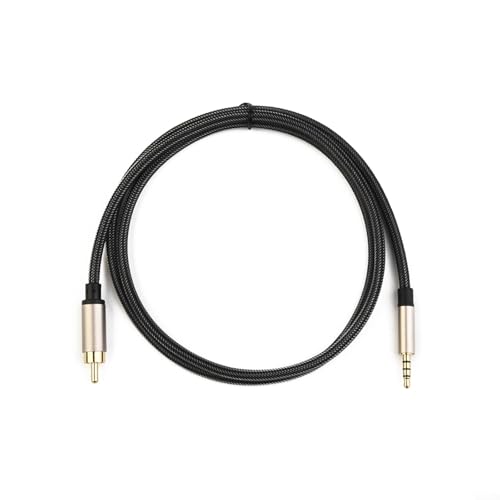ZYNCUE Digitales Koaxial-Audio-Video-Kabel, SPDIF auf 3,5-mm-Stecker, Stereo, digitales Koaxialkabel für HDTV, Soundbar, A, MPlifier, 1 m