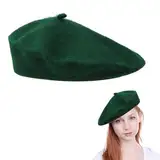 Rakiuty Baskenmütze, Barett, Barett Mütze, Barett Mütze Damen, Beret Mütze, Schirmmütze Barett, Baskenmütze Barett, Mütze Damen Beret, Mütze Beret Cap, Grün