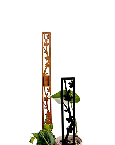 Rankhilfe für Kletterpflanzen erweiterbar - Kletterhilfe - Monstera - Efeutute - Philodendron (113, Braun)