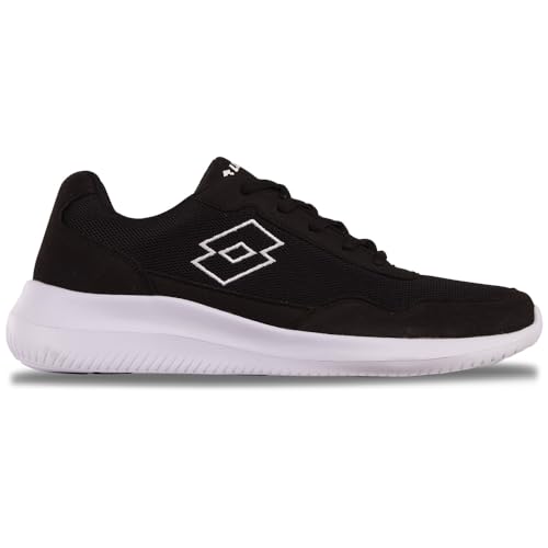 Lotto Unisex Connect Sneaker, Black/White, 46 EU