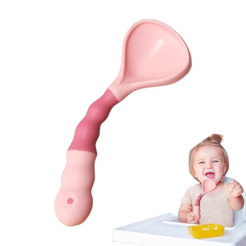 Babylöffel, Babylöffel Für Babys |. Biegbares Geschirr, Fütterzubehör, Rutschfeste Babyprodukte Für Babys. Babynahrungslöffel. Babylöffel Mit Großem Fassungsvermögen. Niedliche Babyprodukte, Biegbare