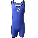 CSMARTE Herren Jockstrap Gymnastikanzug Unterwäsche Jumpsuits Wrestling Singlet Bodysuit Bademode Blau XL, blau