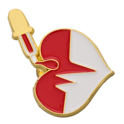 VERDANVERSE Zinklegierter Herz-anstecker Für Frauen Modischer Herz-broschen-pin Pin Dekorativer Ansteckpin Für Und Ärzte Für Kleidung Und Accessoires Für Verschiedene Anlässe