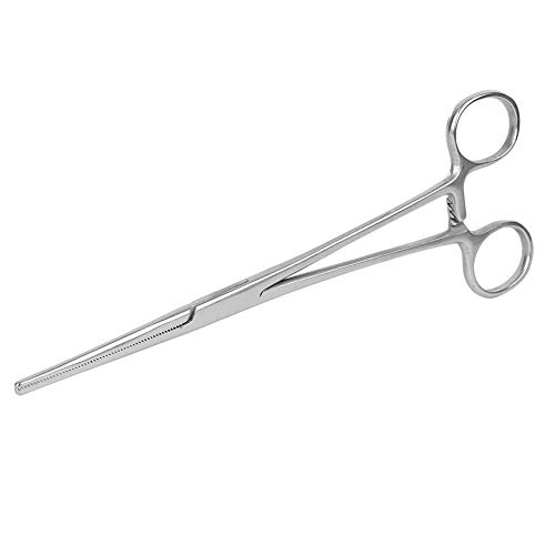 VIFERR Hämostat-Zange, Edelstahl Haar Zupfzange mit gerader Spitze, Hunde Katzen Haustier-Haar-Klemmzange Chirurgische Hämostatische Heimtierbedarf