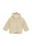 s.Oliver Teddyplüsch-Jacke mit Öhrchen helles beige 80