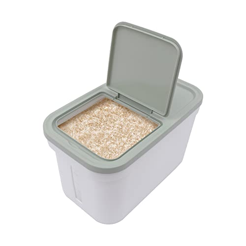 MccoMMon 10 kg Mehlvorratsbox, große Lebensmittelbox, Mehlvorrat geschlossene Reisbox, Kartoffelvorratsbox Lebensmittelspender mit Messbechern