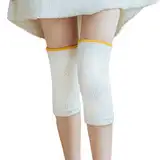 QKEPCY Kniewärmer für Damen Rutschfest Winter Warm Thermo-Knielinge Sleeve Elastisch Knieschützer Beinwärmer Knie-Wärmer Thermische Kniekompression Ärmel für Fußball Tanzen Yoga Sport