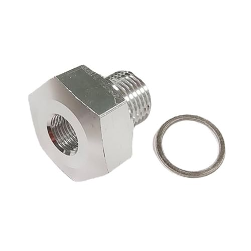 Auto-Ölsensor-Adapter - Öldruckprüfer-Sensoradapter 1/8 NPT - Universeller Öldruckmesser-Sensor-Adapter, passend für alle Automodelle