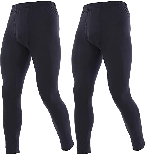 YUSHOW 2er Pack Lange Unterhosen Herren Thermohose Winter Funktionsunterwäsche Herren Ultra Weich Warme Unterwäsche Ski Leggings