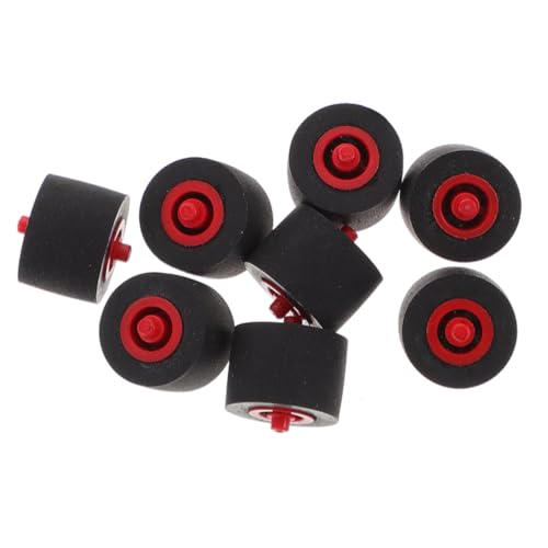 Cabilock 8 Stück Druckwalze Andruckrollenrad Andruckrolle für Kassetten Andruckrolle für Recorder Kassettenrekorder Andruckrolle für Funkband Andruckrollengummi Plastik