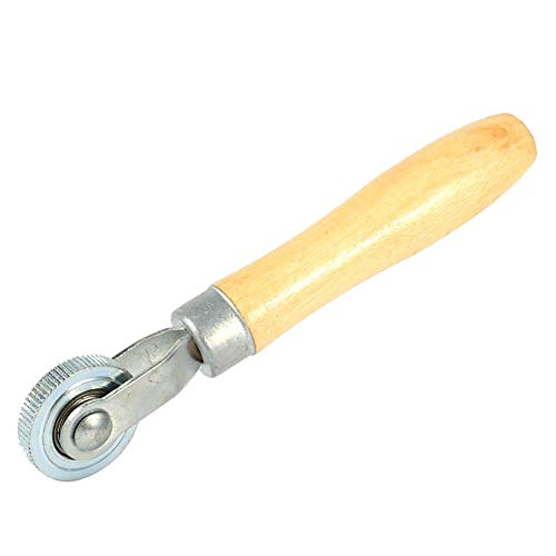 Roller für Schlauch Reparatur, Qiilu Reifen Montier Werkzeug, Holzgriff Reparatur Rohrstich Punktion Patch Reifenrollenlager Tool Kit