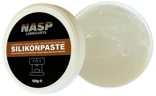NASP Silikonfett Kaffeevollautomaten 150gr O-Ringe Armaturen Dichtungen transparent Schmierfett Kaffeemaschinen Gummipflege - Made in Germany
