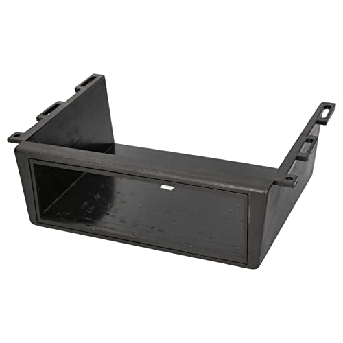 Audioproject A269 - Autoradio Gehäuse Unterbau Konsole Radioblende 1 DIN Universal Radio Einbaurahmen PKW LKW Boot Wohnmobil schwarz