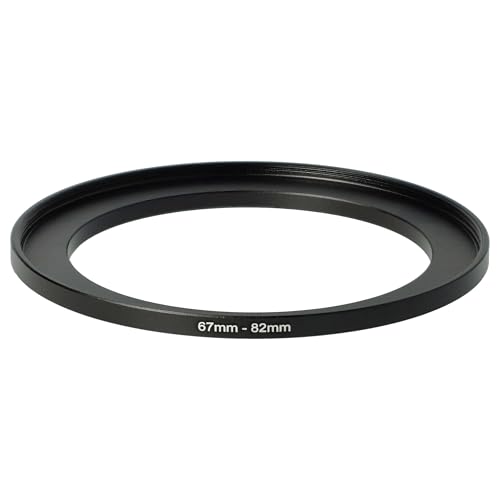 vhbw Step-Up-Ring Adapter von 67 mm auf 82 mm für Kamera Objektiv - Filteradapter, Metall, Schwarz