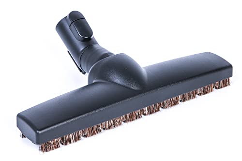 Staubsaugerladen.de Premium Parkettbürste kompatibel mit Miele Staubsauger, Bürste, Bodendüse, Parquet Twister XL, Parkettdüse, Hartbodendüse, Rosshaar, Ersatzteile, Klick Funktion & Parkhalterung