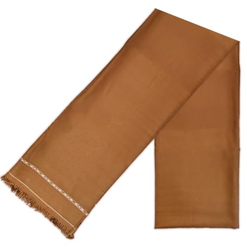 Muslimischer Schal, einfarbig, Ridak, Jemenitisch, Kaschmir, Sultan, afghanischer Patu, Schal, Decke, Körperwickel, Sunnah-Tuch, Umrah, Hadsch, braun, 114*224 cm