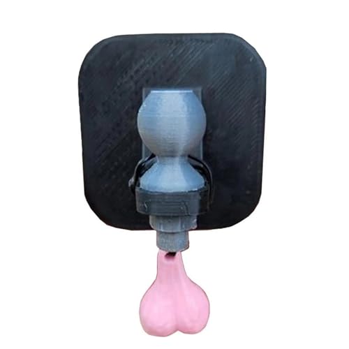Hitch Cover lustig, Anhängerkugelabdeckung, 2x2 -Zoll -3D -LKW -Hitch -Ball mit winziger Nuss für quadratische Empfänger, um Ihrem LKW EIN wenig Spaß zu verleihen