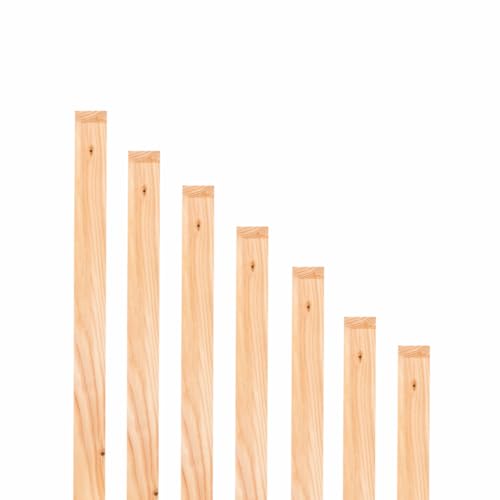 Mega Holz Zaunlatten Paket " Sylt" 10 Stück aus Lärchenholz 150 cm Höhe Zaun Brett Zaunbrett Gartenzau Holzzaun