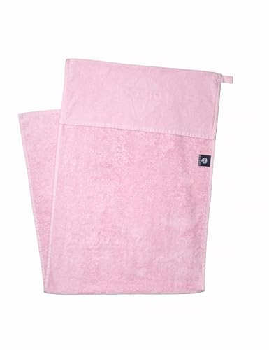 DOCIO Sporthandtuch I Fitness Handtuch mit Fixierung I 130x50cm I 60% Baumwolle 40% Bambus I XXL (Rosa)