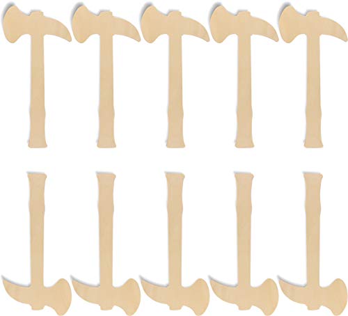 Herr Bo & Co 10x Tomahawk aus 3mm Birkensperrholz, unbehandelt, zum Selbergestalten