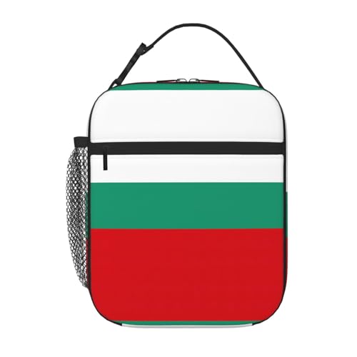 GaxfjRu Stilvoller Thermo-Lunchbehälter mit bulgarischer Flagge, leicht, isoliert, ideal für die Arbeit von Erwachsenen