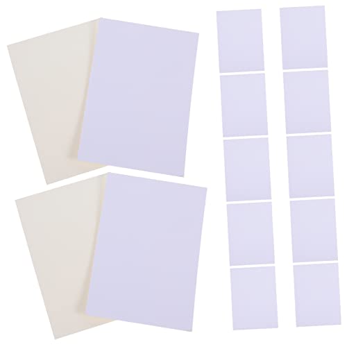 DOITOOL 20 Stück Kein Loch -Marmelade Bilderrahmen Fotomatte Fotos Unterstützung Kunst Rahmenmatte Bildmatten für Frames Bildtafelmatte mattes Brett Bild Matten Papierstau Weiß