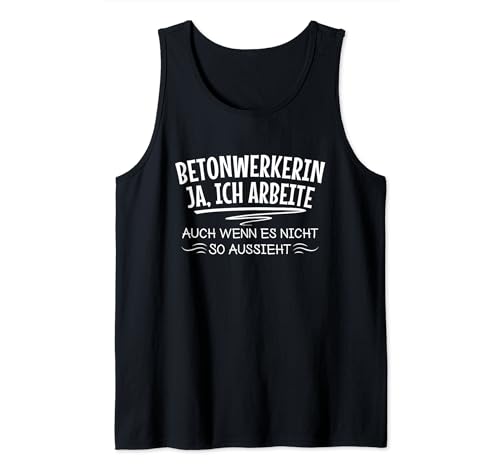 Betonwerker Betonmischung Gießen Baustelle Tank Top