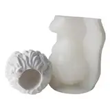 SHOOYIO Silikonform für Blumentöpfe, Skulpturenmann, Stifthalter, Betonform, Sukkulenten, Pflanzgefäß, Werkzeug zum Basteln