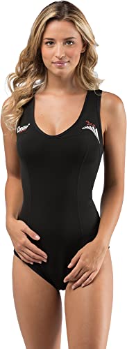 Cressi Damen DEA Swimming Wetsuit Neopren Badeanzug 1mm Neoprenanzug, Schwarz, M/3