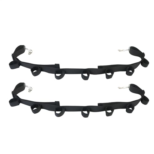 Angelrutenhalter | 2pcs Fischereistangen Racks Wand montiert | Auto montiertes Lagerregal, Angelwerkzeuge Aufbewahrungsauto -Träger hält bis zu 7 Angelruten, die für Autos montiert sind