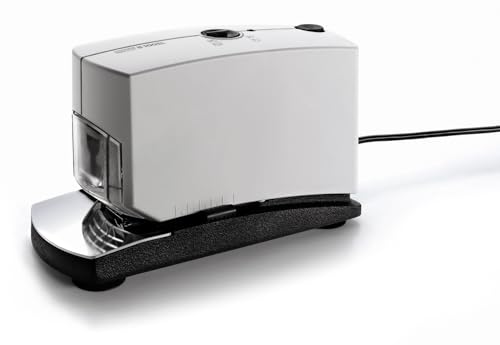 Novus B100EL Elektroheftgerät (elektronische Heftmaschine mit variabler Einlegetiefe von 5-50 mm) grau