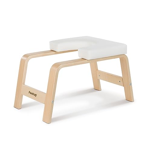 FeetUp Trainer The Original - Yoga kopfstandhocker, Yoga Inversion Bank, Simply and Safely Reverse. Get Fit Relax. Turn Your Yoga Upside Down (Classic, White)