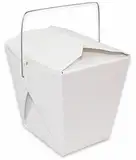 Green Direct Chinesische Take Out Boxen für Gastgeschenke, 237 ml, Weiß, 50 Stück