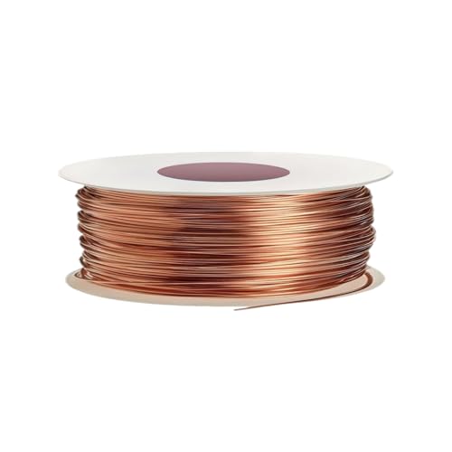 Zyiphor Reiner Kupferdraht 1mm x 20m T2 Blanker Kupferdrähte Basteldraht Schmuckdraht Kupferspulen Copper Wire für Schweißen, Experiment, Schmuck, Garten, Pflanzen