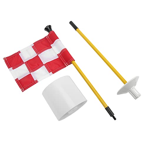 Pin -Flag -Loch -Tasse Set Zum Einlegen von G -Flags Yard -Übungsversorgungen Tragbare 2 Abschnitte Abnehmbare Weiße Rote Netzstift -Flagge -Loch -Tasse Set Gle Flags Loch Tasse GLEID G -FLAGE LOCHE