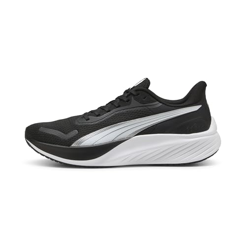 PUMA Unisex Pounce LITE Straßen-Laufschuh, Black White, 44 EU