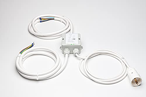 Power Splitter Herdverteiler 6m Stromverteiler Küchenverteiler Küchen Anschluss Box Backofen Kochfeld Ceran Induktion Herd
