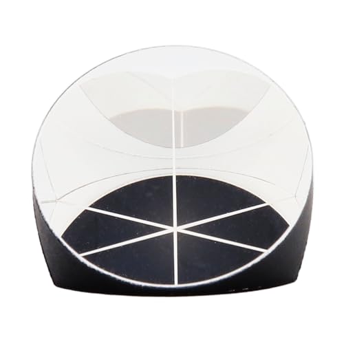 Telituny Prisma, 25,4 mm Poliert Dreiflächiger Retroreflektor Eckwürfelprisma Optisches Glas Eckkegelprisma Dreiflächiger Retroreflektor für Tunnel, Straßen, Brücken, Dämme und Präzise Messungen