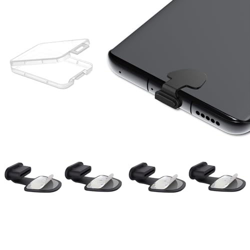 AUZOSL USB C Schutzkappe 4er Packung - Handy Ladebuchse Schutz - Staubschutz USB C - USB C Abdeckung - USB C Stopfen - USB C Stöpsel - fur iPhone 16 15 Zubehör - Handy-Staubschutzstecker