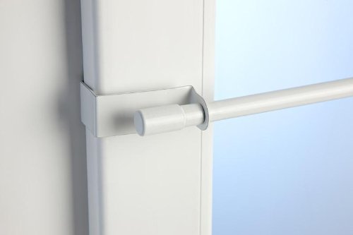 Klemmstange easy-fix weiß 75-125 cm ausziehbar ohne Bohren Vitrage zum Klemmen