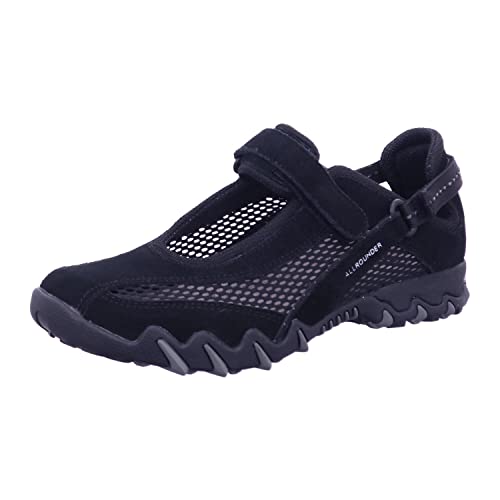 Allrounder by Mephisto NIRO Outdoor Fitnessschuhe Damen, Schwarz (Black/Black Coresuede N 84/O.Mesh 84), 39 EU
