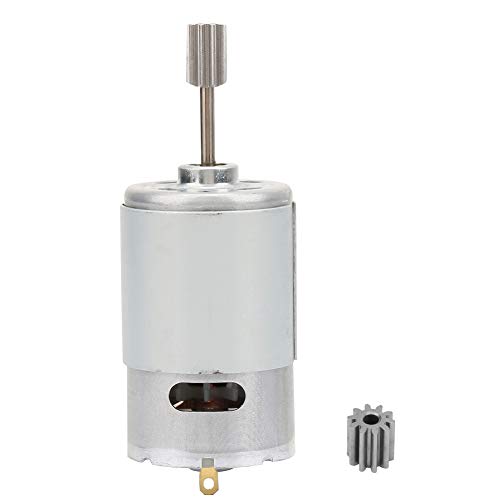 RS550 12V Mikromotor Motor Hochgeschwindigkeit für Elektrospielzeug Auto Kinder Motorrad mit 2 Stück Zahnkopf (550-12000RPM)