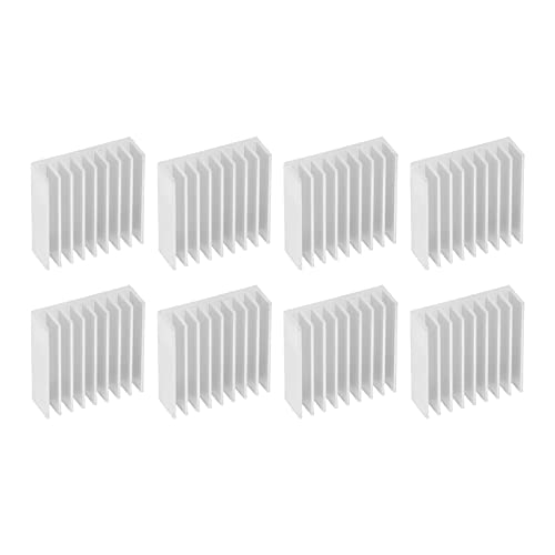 Aluminium -Thermokühlkühlkühler Kit 8pcs Kühlkörper Kühlkörper 50x50x17mm (No backing glue)