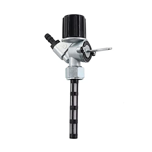 MCHNIC Benzinhahn Kraftstoffhahn Schräg mit Wassersack für Simson S50 S51 S53 S70 S83 SR1 SR2, MZ ETZ TS ES 125 150 250 251