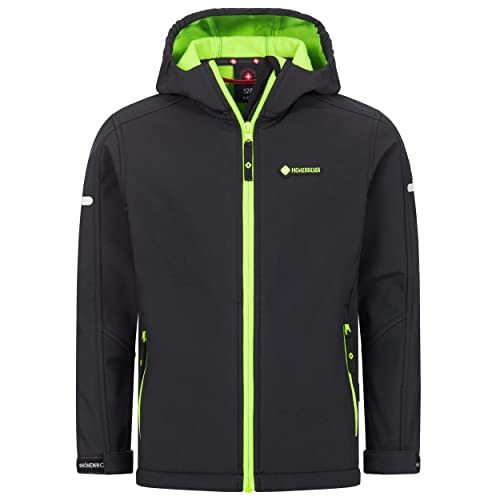 Höhenhorn Cledo Kinder Softshelljacke Kids Schwarz/Grün Gr. 176