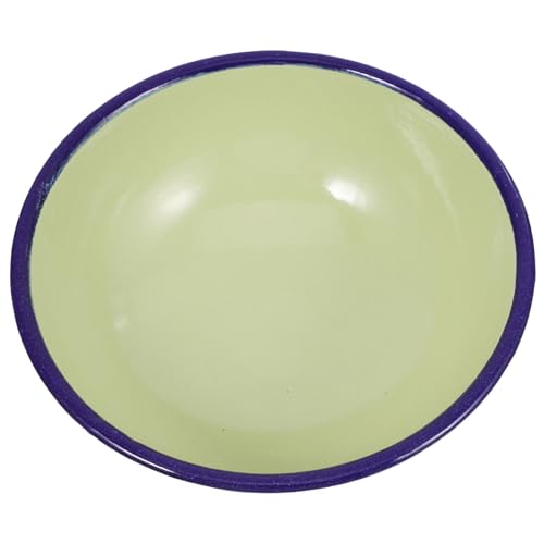 Alipis Emaille-reisschüssel Bowl Schüssel Emailleschalen Vintage Emailleschale Groß Waschbecken Aus Emaille Vintage-schalen Emailleschüssel Salatschüsseln Große Portion Green